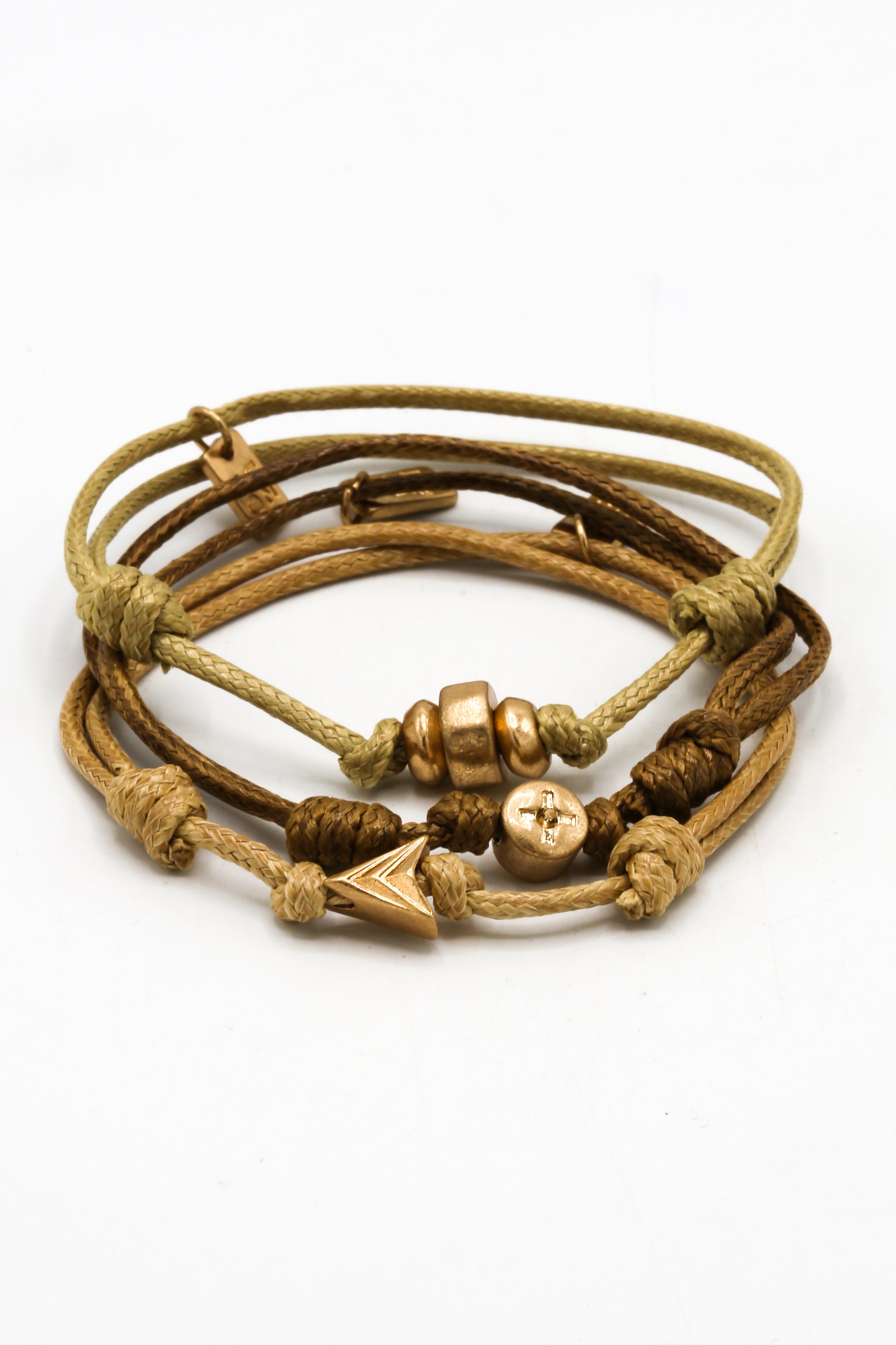 Icon Brand Brown Military Precision Bracelet 3 pack