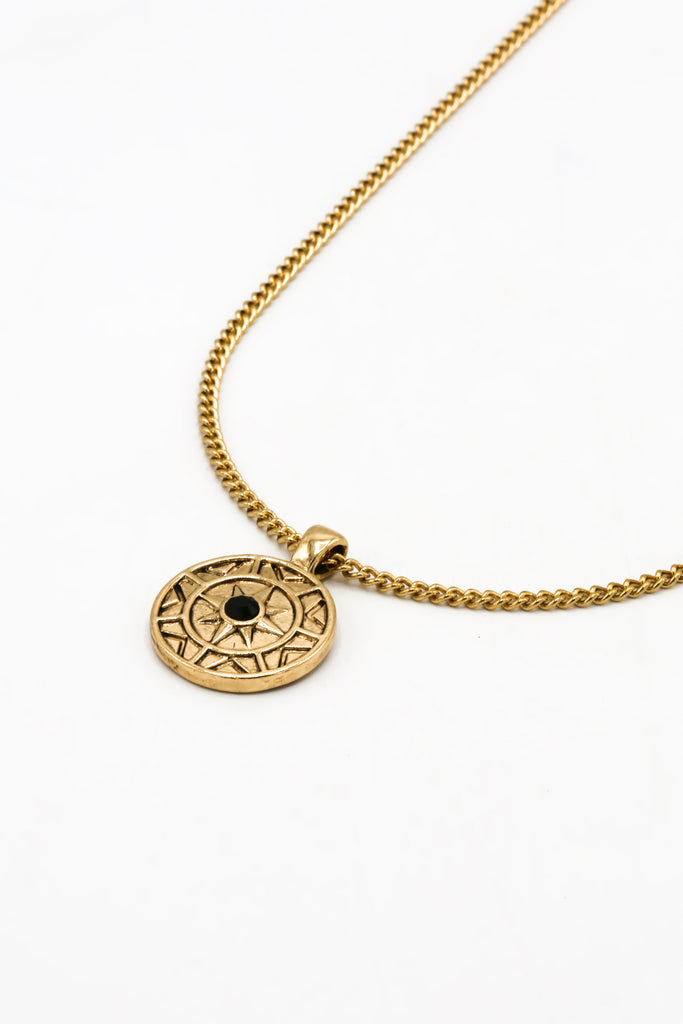 Icon Brand Gold Collective Conscience Star and Stone necklace