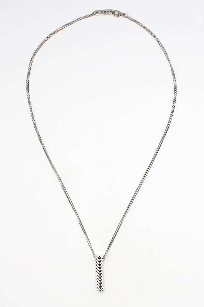 Icon Brand Silver Collective Conscience Bar Pendant necklace