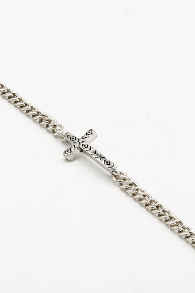 Icon Brand Brutalist Cross Chain Bracelet