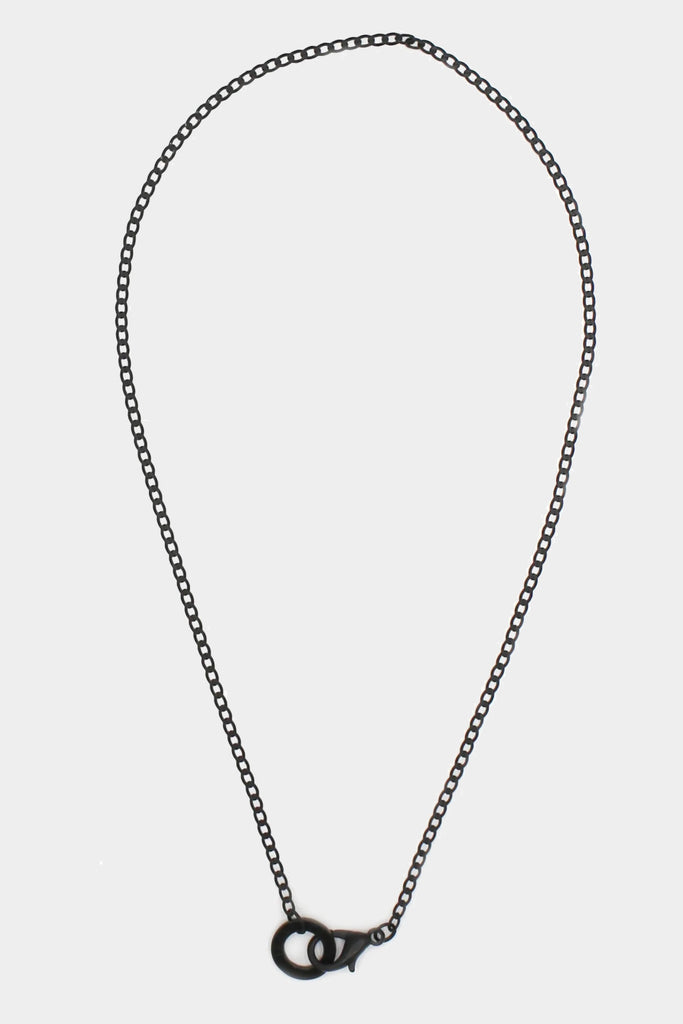 Icon Brand Black Flat Out chain necklace