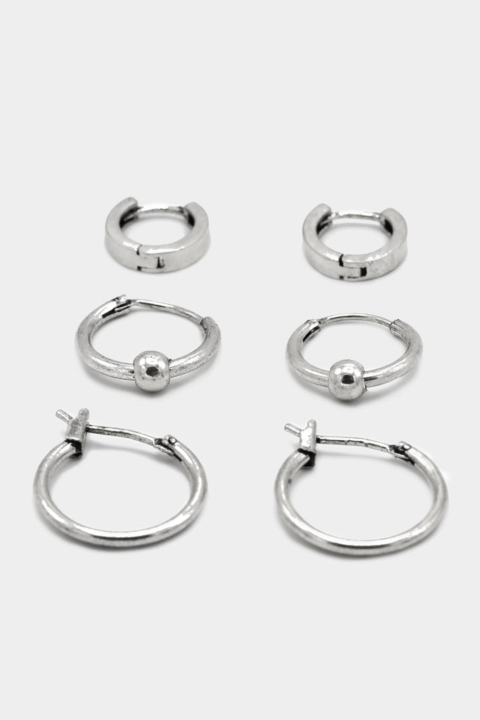 Icon Brand Silver Trifector Hoop set