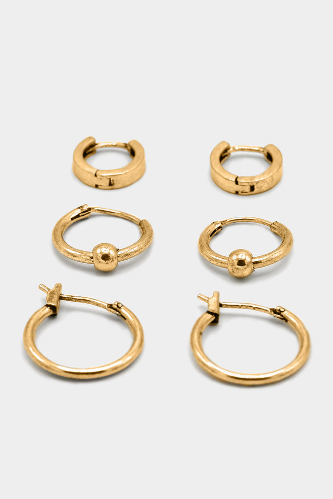 Icon Brand Gold Trifector Hoop Gold set