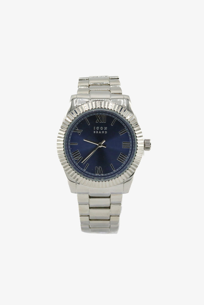 Icon Brand Agent Watch in Silver and Blue