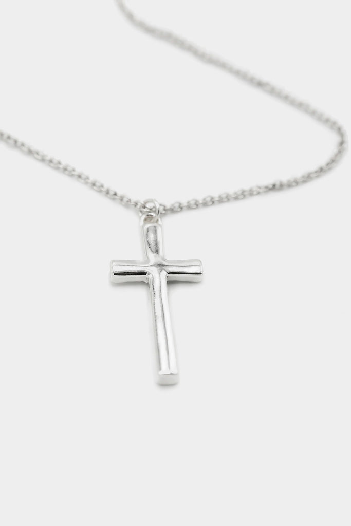 Icon Brand Silver Cross Town Necklace
