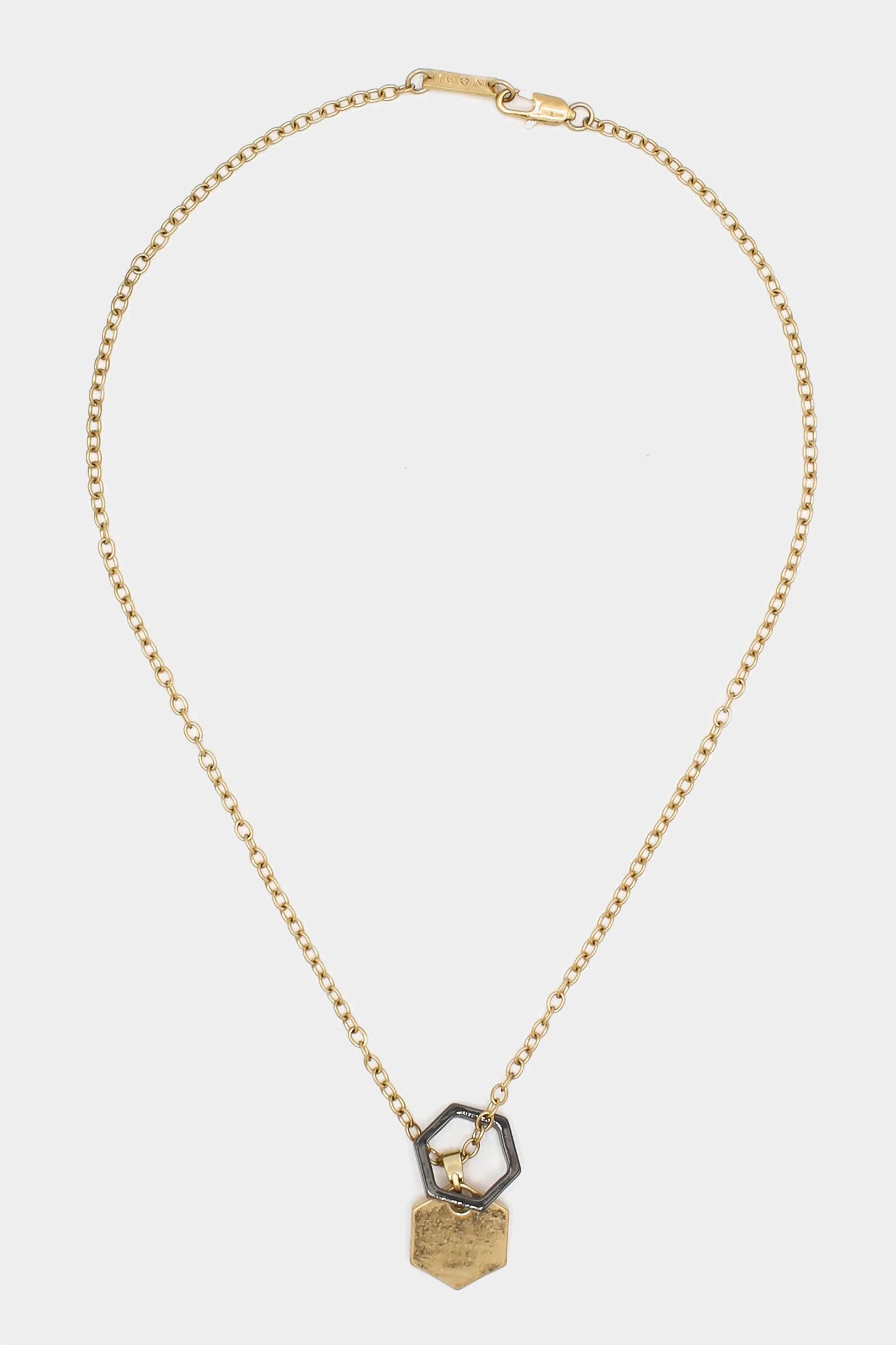 Icon Brand Gold Sunday Hexagon Cluster Necklace | Icon Brand