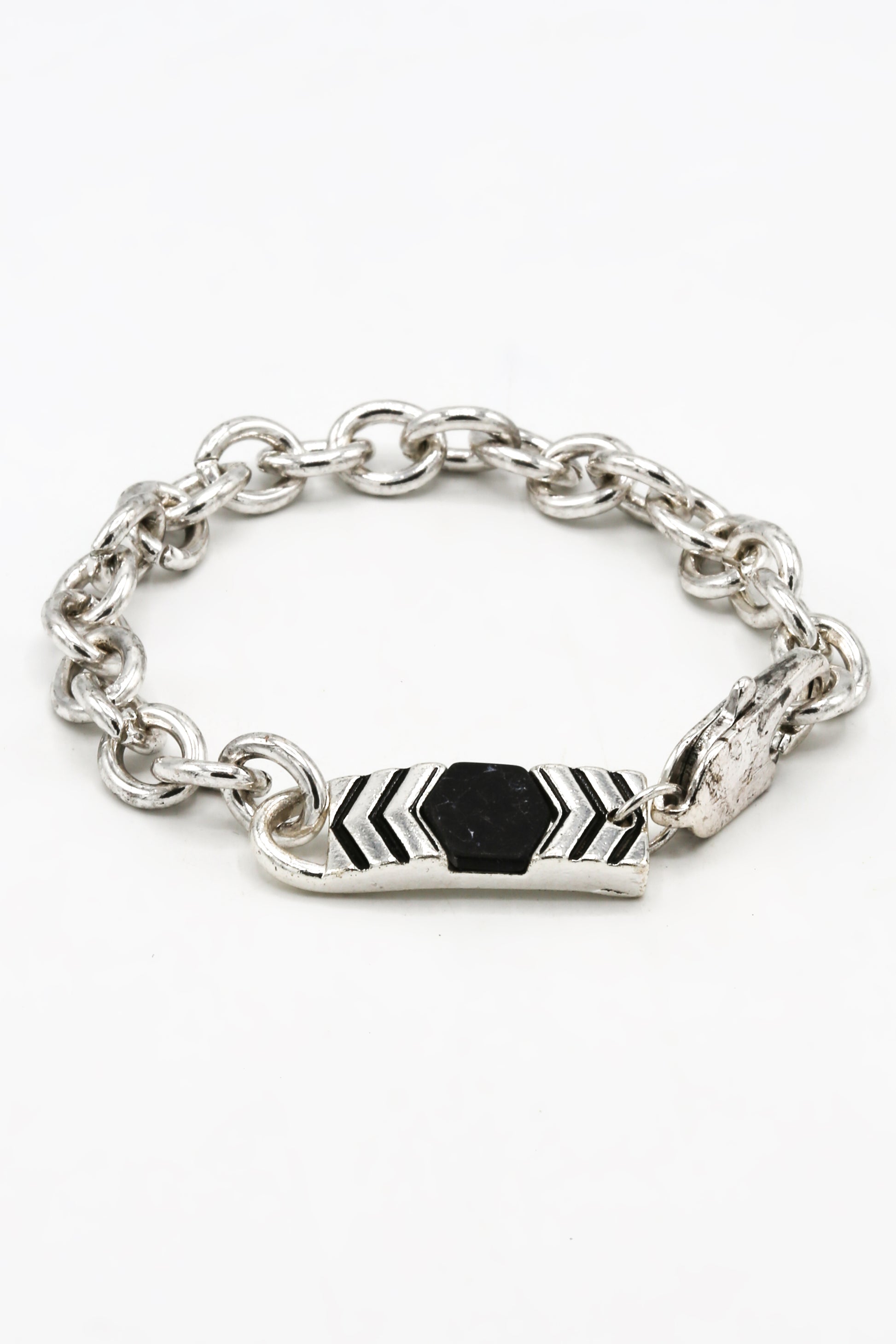 Icon Brand Silver Collective Conscience Composite Tag bracelet