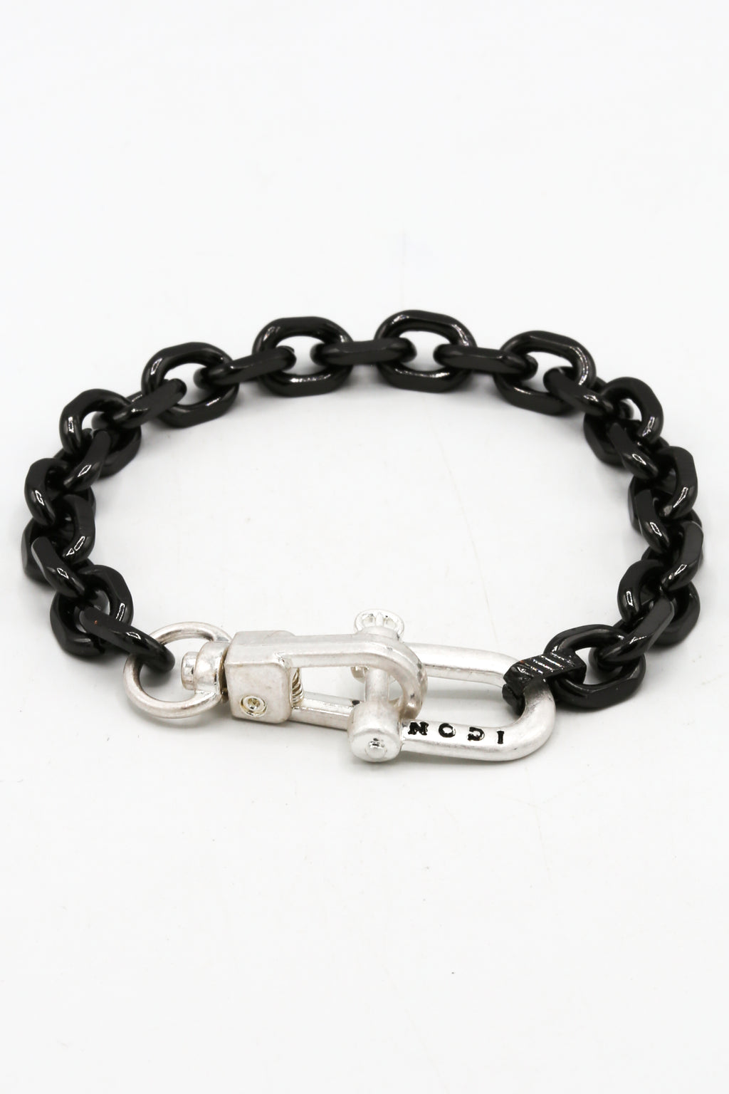 Icon Brand Gunmetal Military Precision Industrial Chain Bracelet