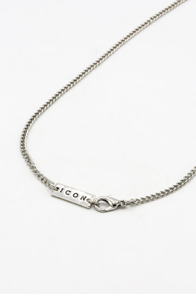 Icon Brand Silver Band Ring Necklace