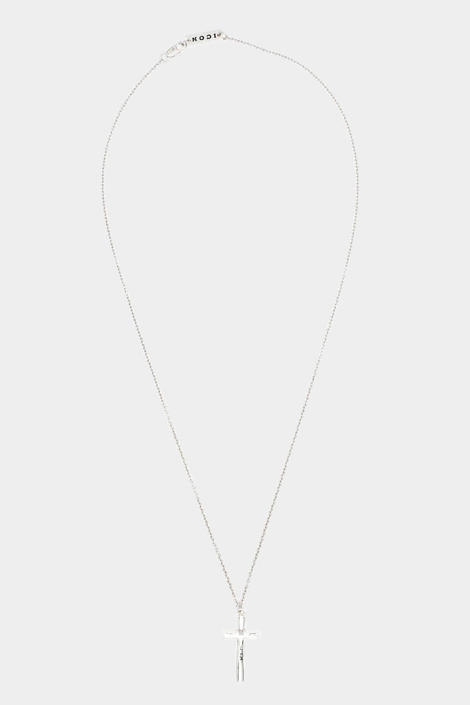 Icon Brand Silver Cross Town Necklace