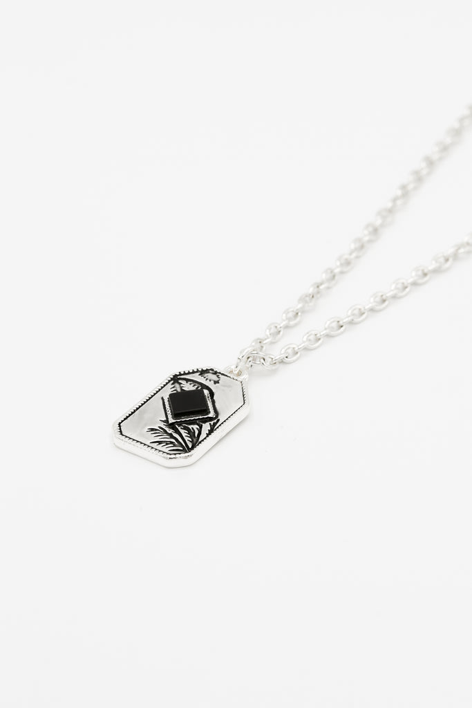 Icon Brand Silver Folium Rectangle Composite Necklace
