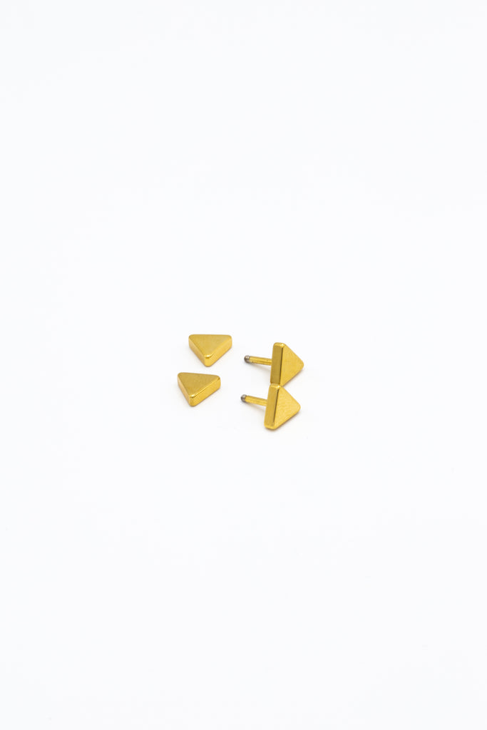 Icon Brand Gold Triangle Studs