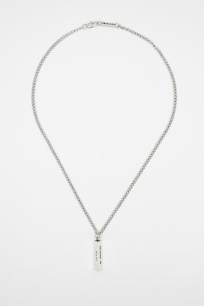 Icon Brand Silver Coordinates Prism Pendant Necklace