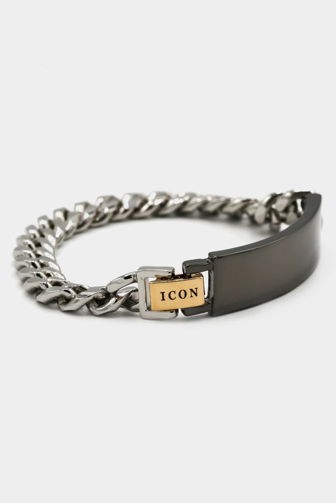 Icon Brand Silver Biker Bracelet