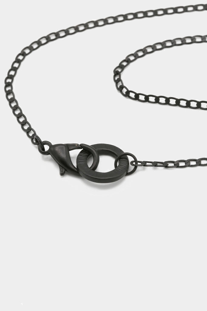 Icon Brand Black Flat Out chain necklace